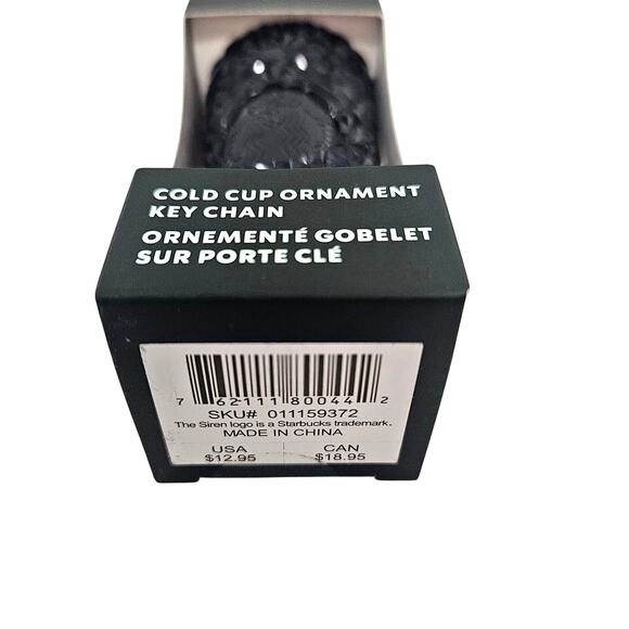 Starbucks 2024 Dark Navy Blue Gemstone Cold Cup Tumbler Keychain New & Sealed - Picture 3 of 5